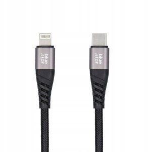 Kabel USB Blue Star USB-A - Lightning 1.2 m Czarny 5