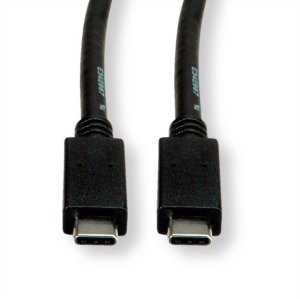 Kabel USB Roline USB-C - USB-C 1 m Czarny (11.44.9056) 3