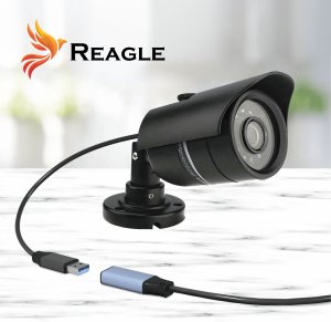 Kabel USB Reagle USB-A + USB-C - USB-A 10 m Szary 6
