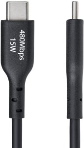 Kabel USB StarTech USB-A - USB-C 0.3 m Czarny (USB2AC30CMBK) 2