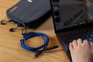 Kabel USB Troika USB-C - USB-C + Lightning 2 m Niebieski (CBL20/DB) 2