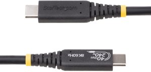 Kabel USB StarTech USB-C - USB-C 1 m Czarny (1M-40G-USB4-CABLE) 3