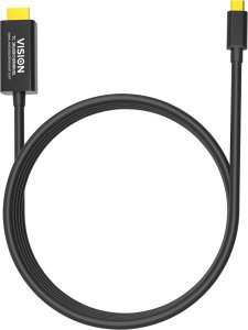 Kabel USB Vision USB-C - HDMI 2 m Czarny (TC 2MUSBCHDMI8K/BL) 2