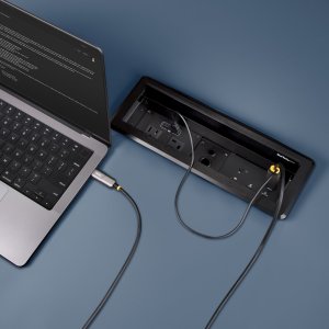 Kabel StarTech .com 50ft (15.2m) USB-C to HDMI 2.0 Active Optical Cable, 4K 60Hz - Kabel HDMI - 24 pin USB-C męski zu HDMI, USB (nur Strom) męski - 15.2 m - ekranowany/włókno szklane - czarny - aktywny, Active Optical Cable (AOC), jednokierunkowy, wspiera 8
