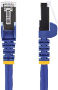 Kabel StarTech .com 2m Blue CAT8 Ethernet Cable, Snagless, S/FTP, 25G/40G - Kabel do patchowania - RJ-45 (M) do RJ-45 (M) - 2 m - 5.6 mm - S/FTP - 50 mikrometr - CAT 5/5e/6/6a/8 - IEEE 802.3bt/IEEE 802.3ba - bezhalogenowy, pasywny, bez haka - niebieski 2