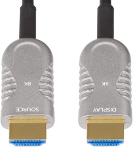 StarTech.com 100ft (30.4m) HDMI 2.1 Hybrid Active Optical Cable (AOC), CMP, Plenum Rated, 8K Ultra High Speed HDMI Fiber Optic Cable, 48Gbps, 8K 60Hz/4K 120Hz, HDR10+/FRL/TMDS/eARC - CMP In Wall HDMI 2.1/2.0 Cord (8K-A-100F-HDMI-CABLE) - Ultra High S 2