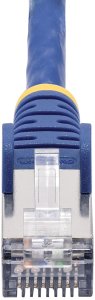 StarTech.com 3m Blue CAT8 Ethernet Cable, Snagless, S/FTP, 25G/40G - Patch-Kabel - RJ-45 (M) zu RJ-45 (M) - 3 m - 5.6 mm - S/FTP - 50 Mikrometer - CAT 5/5e/6/6a/8 - IEEE 802.3bt/IEEE 802.3ba - halogenfrei, passiv, ohne Haken - Blau 4