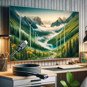 Kabel Co2 KABEL VGA - HDMI PRZEJŚCIÓWKA KONWERTER ADAPTER FULL HD 1080P 60HZ 2M 2