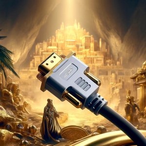 Kabel Co2 KABEL VGA - HDMI PRZEJŚCIÓWKA KONWERTER ADAPTER FULL HD 1080P 60HZ 2M 7