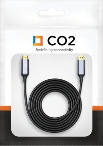 CO2 KABEL HDMI DO DISPLAYPORT 1.4 ADAPTER HDMI DP FHD 240HZ 4K 60HZ HDR 3M 12