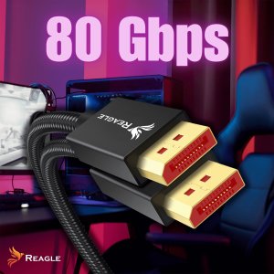 Kabel Reagle DisplayPort - DisplayPort 1m czarny 4