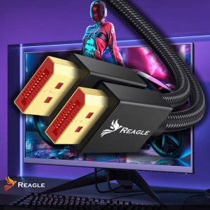 Kabel Reagle DisplayPort - DisplayPort 1m czarny 10