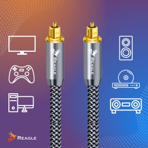 Kabel Reagle Toslink - Toslink 3m szary 4