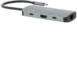 Mobilis 001382 stacja dokująca Przewodowa USB 3.2 Gen 1 (3.1 Gen 1) Type-C Czarny, Szary 2