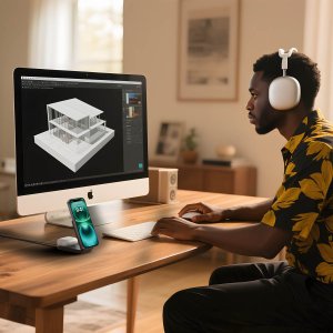 Belkin UltraCharge 25W Qi2 magn. 2-in-1 Lad.klappb.sw. WIZ038kqBK 10