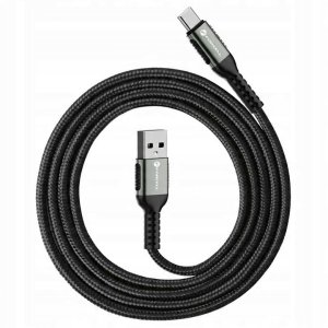 Kabel USB ForCell USB-A - USB-C 0.25 m Czarny 3