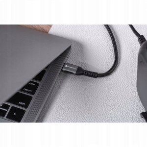 Kabel USB ForCell USB-A - USB-C 0.25 m Czarny 6