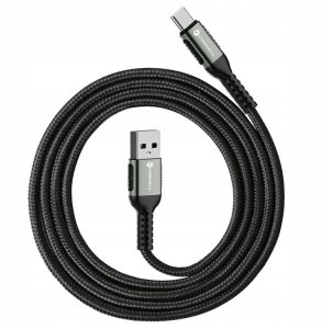 Kabel USB ForCell USB-A - USB-C 0.5 m Czarny 8