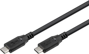 Kabel USB Goobay USB-C - USB-C 1 m Czarny (RB74187) 2