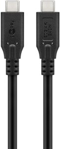 Kabel USB Goobay USB-C - USB-C 2 m Czarny (RB74189) 2