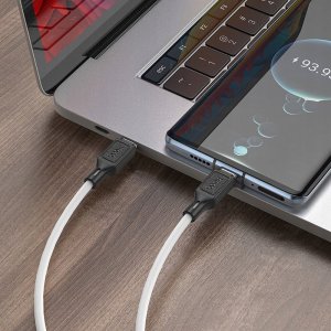 Kabel USB Hoco USB-C - USB-C 1 m Biały 2