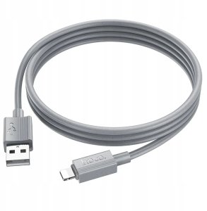 Kabel USB Hoco USB-A - Lightning 1 m Szary 3