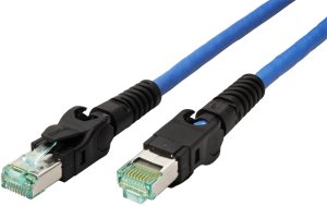 Kabel krosowy EasyLan VarioBoot Cat.6A, S/FTP, niebieski, 0,5 m 2