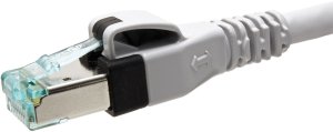 EasyLan DualBoot® PushPull Patch Cable Cat.6A (Class EA), S/FTP, RJ45 / RJ45, szary, 1,5 m 3