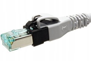 EasyLan DualBoot® PushPull Patch Cable Cat.6A (Class EA), S/FTP, RJ45 / RJ45, szary, 0,5 m 3