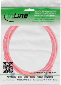 InLine ® Patchkabel Slim, Cat.6A, S/FTP, TPE (LSZH) elastyczny, PoE, czerwony, 3m 4