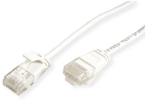 ROLINE GREEN UTP patchkabel Cat.6A (Class EA), LSOH, extra dun, wit, 1,5 m 2