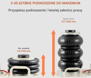 Podnośnik pneumatyczny 3T 3