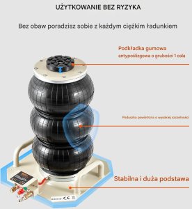 Podnośnik pneumatyczny 3T 6