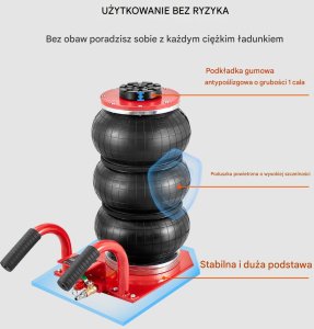 Podnośnik pneumatyczny 3T 6