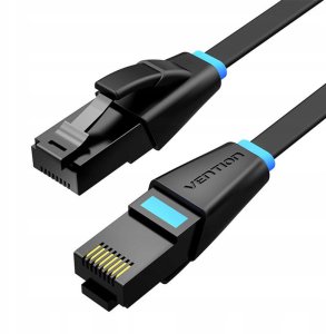 Płaski kabel sieciowy UTP CAT6 Vention IBJBF RJ45 Ethernet 1000Mbps 1m czarny 2