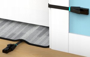 Płaski kabel sieciowy UTP CAT6 Vention IBJBF RJ45 Ethernet 1000Mbps 1m czarny 5