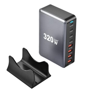 ŁADOWARKA SIECIOWA USB-C SZYBKA DO TELEFONU KOSTKA QUICK CHARGE 3.0 320W 6
