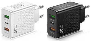 ŁADOWARKA SIECIOWA USB-C SZYBKA DO TELEFONU KOSTKA CHARGER UNIWERSALNA 30W 6