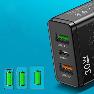 ŁADOWARKA SIECIOWA USB-C SZYBKA DO TELEFONU KOSTKA CHARGER UNIWERSALNA 30W 7