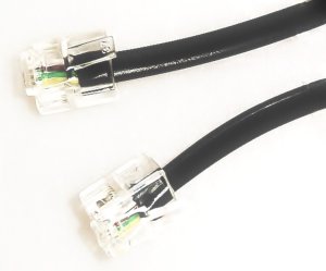 S-Impuls Kabel połączeniowy RJ11/RJ11 (6/4, 1:1) 1,5m czarny (VF v.5) 2