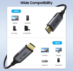 Kabel Tech-Protect HDMI - HDMI 2m czarny (5906302321810) 2