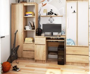 Biurko Nore Zaven S90 Beżowe 90 cm x 50 cm 2