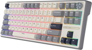 Klawiatura Royal Kludge R87 Pro Hot-Swappable Linear Cream Switch (R87PRO-HG-BS-US) 2