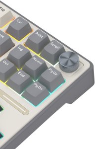 Klawiatura Royal Kludge R87 Pro Hot-Swappable Linear Cream Switch (R87PRO-HG-BS-US) 7