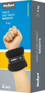 Obciążniki na kostki i nadgarstki 2x4kg, REBEL ACTIVE 6
