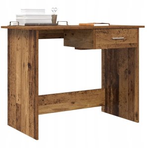 Biurko vidaXL Brązowe 100 cm x 50 cm 3