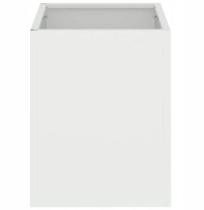 Doniczka ogrodowa Biały 32 x 32 x 40 cm Stal walcowana na zimno Lumarko! 6