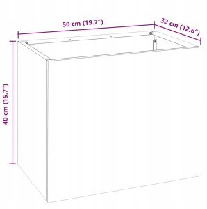 Doniczka ogrodowa Antracyt Stal walcowana na zimno Lumarko! 9