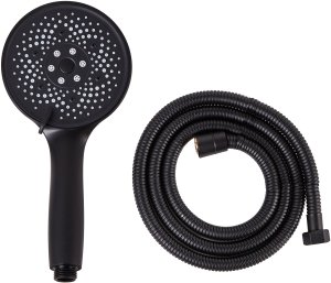 Słuchawka prysznicowa z wężem ICHMA 5 funkcji Czarny 4