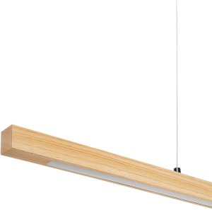 Lampa wisząca LED STEWARTS Ze ściemniaczem Drewno dębowe Jasnobrązowy 10